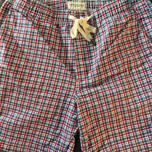 AEO Mens Plaid Khaki Short Size S